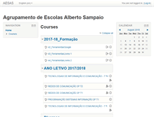 Tablet Screenshot of moodle.esas.pt